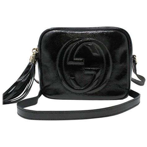 gucci patent leather crossbody bag|Gucci embossed crossbody bag.